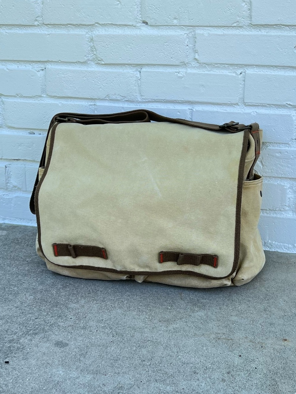 Old Navy Vintage Canvas Crossbody Satchel